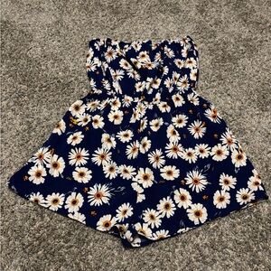 SHEIN Navy Blue Floral Dress